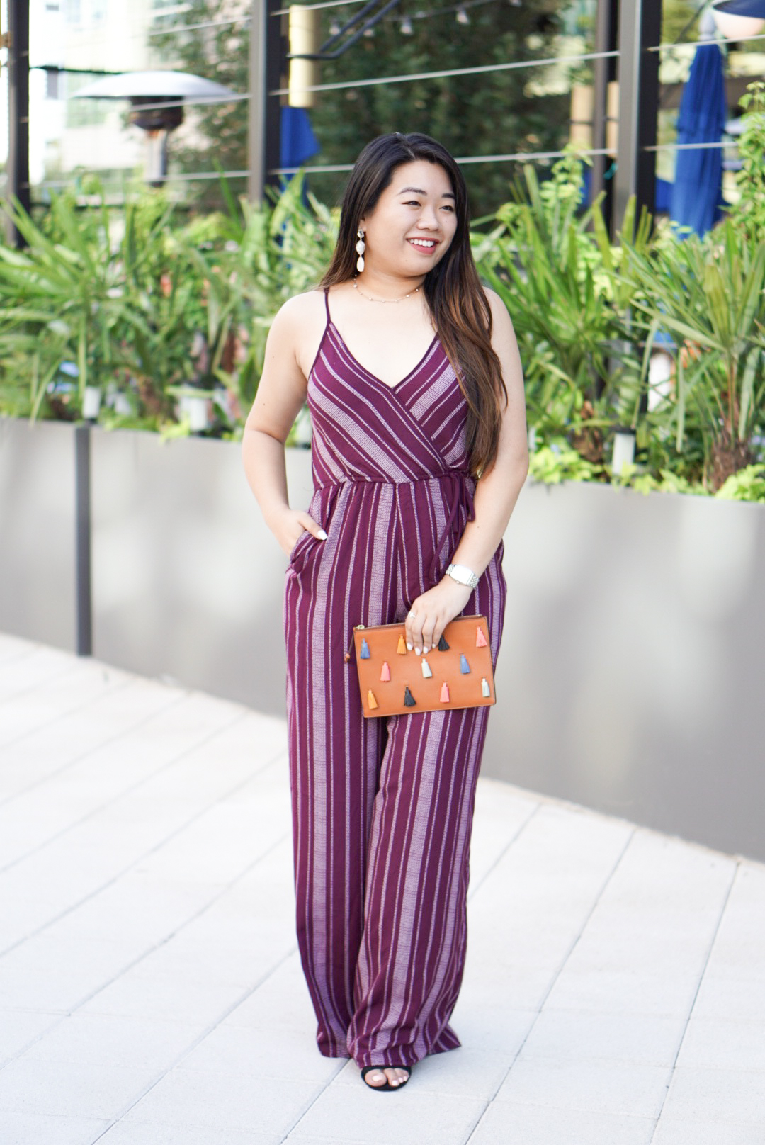 purple jumpsuit for wedding