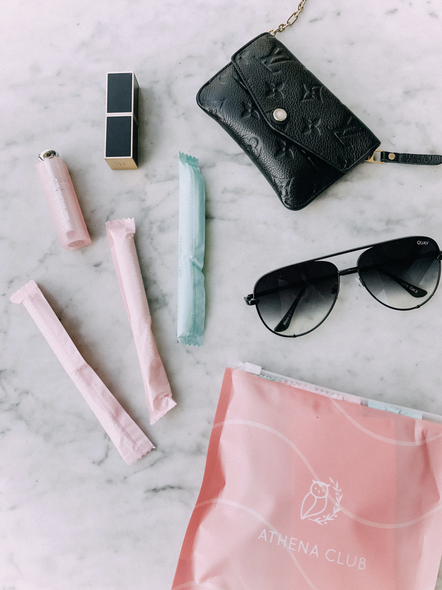 What's in My Bag featuring Athena Club Feminine Products